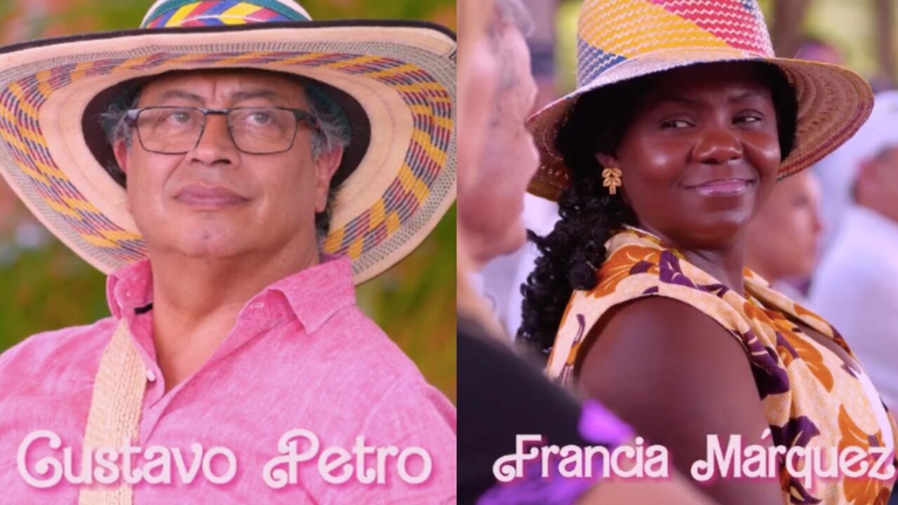 El presidente Gustavo Petro y la vicepresidenta Francia Márquez.