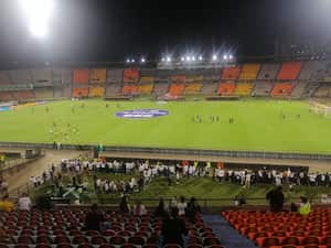 Así se vio el estadio Atanasio Girardot ante Águilas Doradas por la Copa.