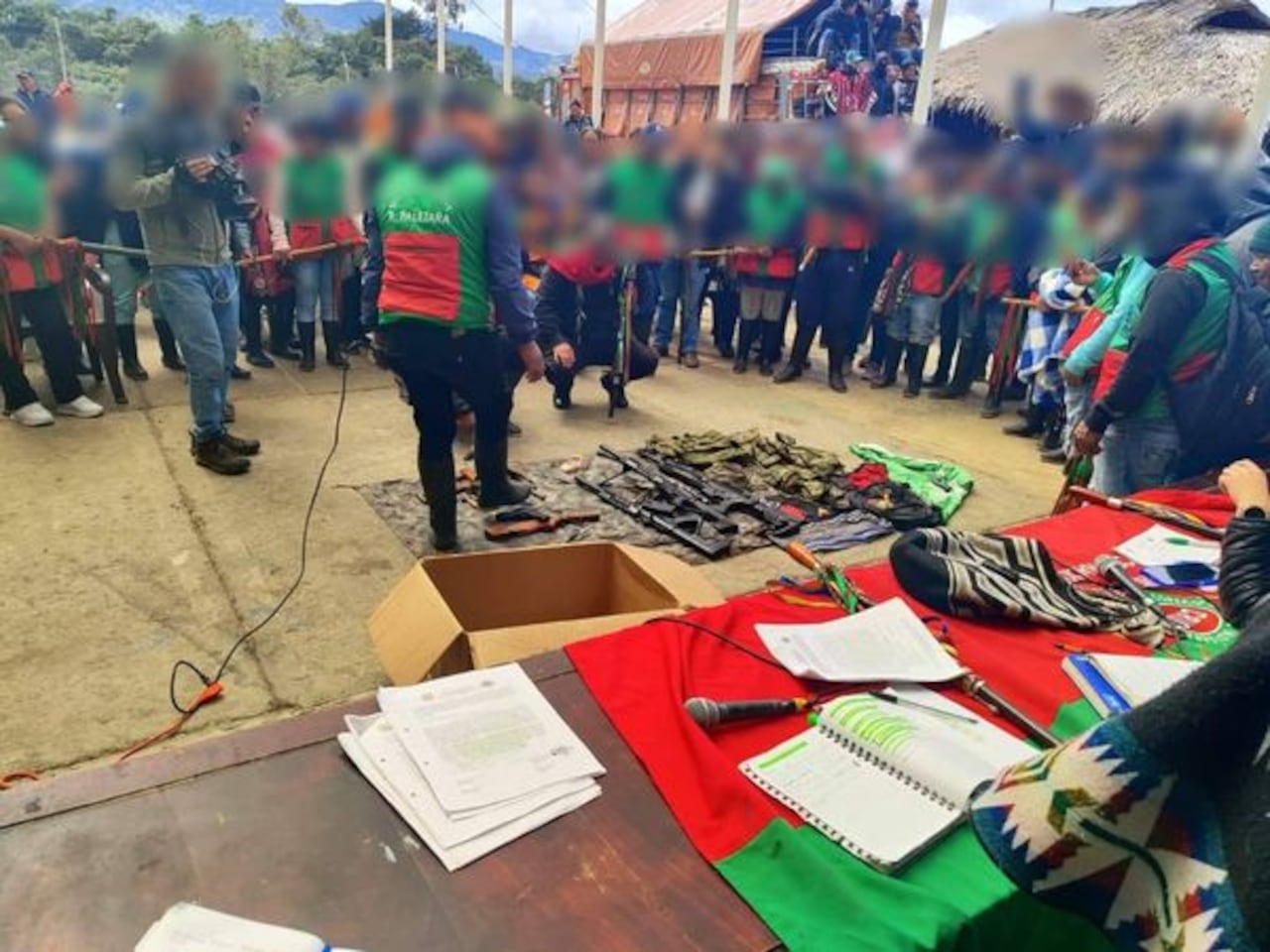 Comunidades del resguardo de Paletará, oriente del Cauca, destruyeron armas que incautaron en los controles que adelantan en sus territoriales.