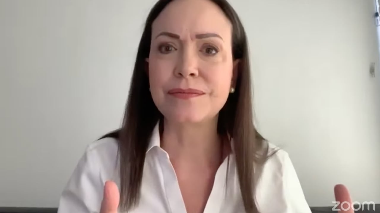 María Corina Machado en rueda de prensa