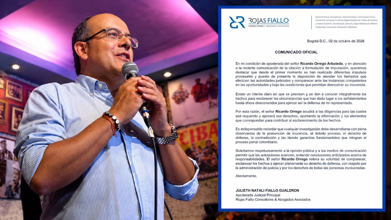 La defensa del periodista deportivo Ricardo Orrego se pronunció tras el anuncio hecho por la Fiscalía General.