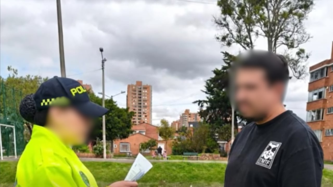 Este es el momento cuando Carlos Mario Rodríguez, pareja sentimental de Ana María, fue capturado.