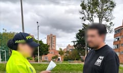 Este es el momento cuando Carlos Mario Rodríguez, pareja sentimental de Ana María, fue capturado.