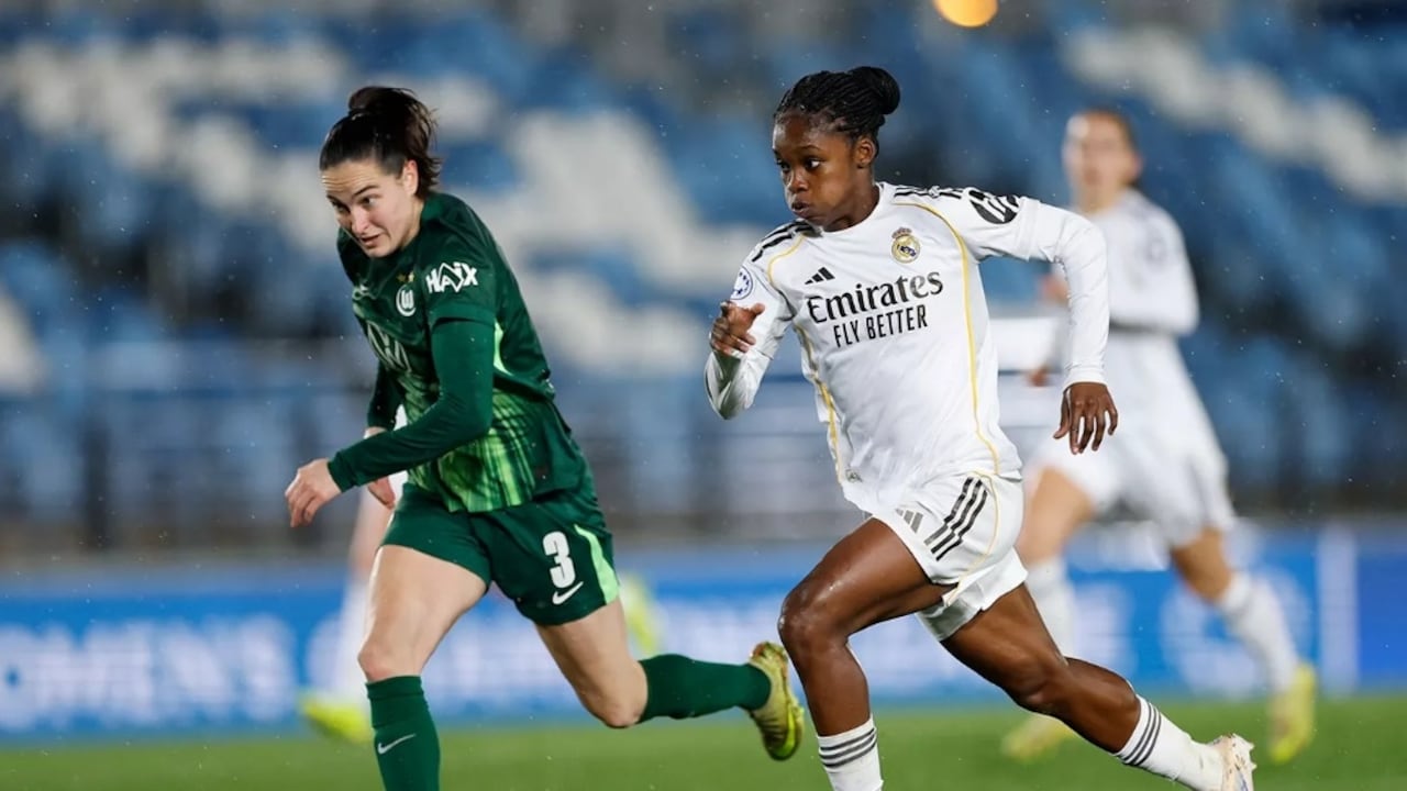 Linda Caicedo durante un partido con el Real Madrid en la Liga de España.
