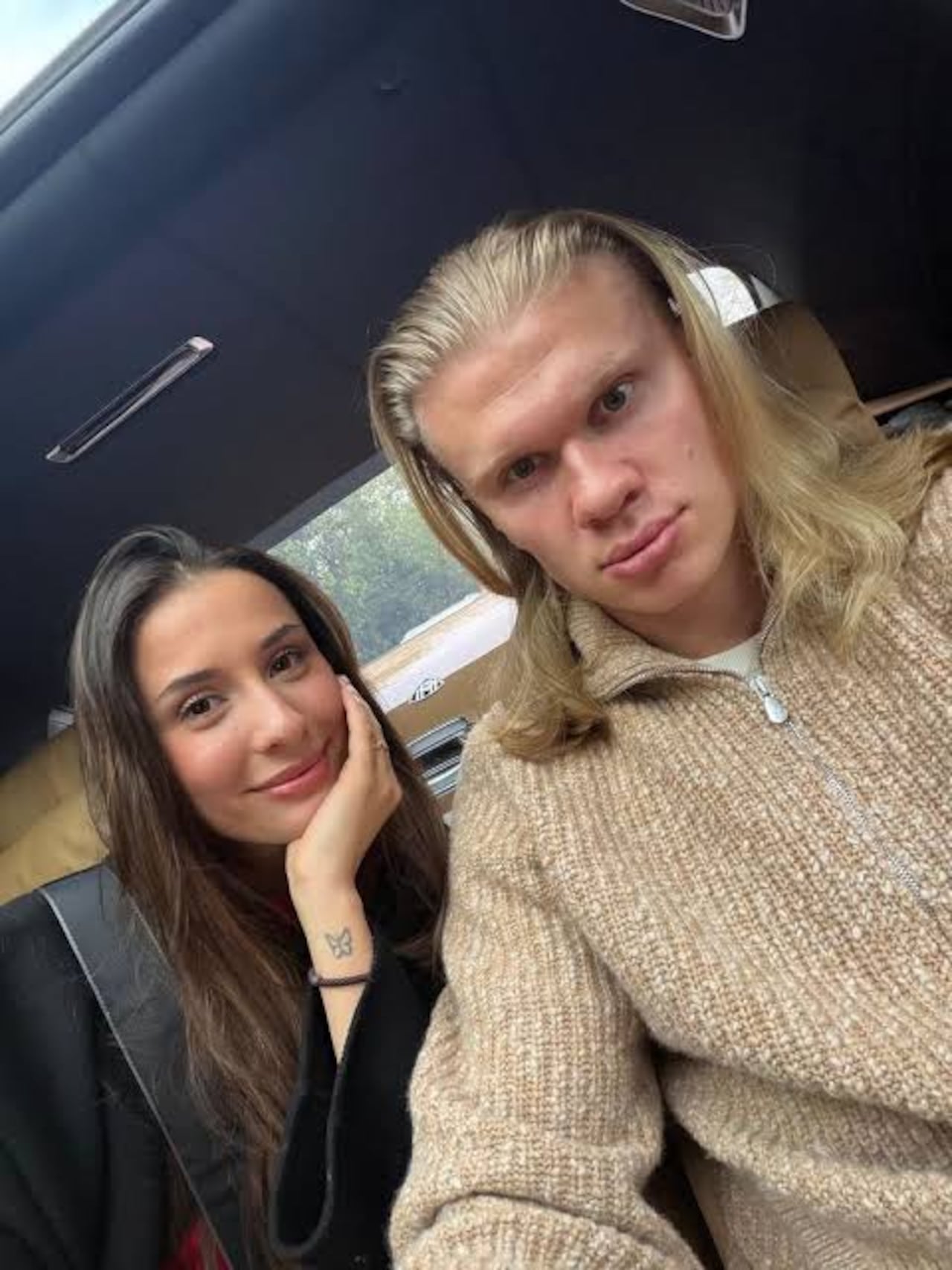 Isabel Haugseng Johansen y Erling Haaland se conocieron durante la adolescencia.