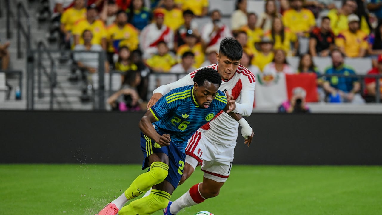 Partido amistoso entre las selecciones de Colombia y Perú en Miami.