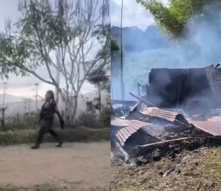 Habitantes de la zona permanecieron en medio de la incertidumbre y el temor por la intensidad de los combates registrados en este sector del oriente del Cauca.