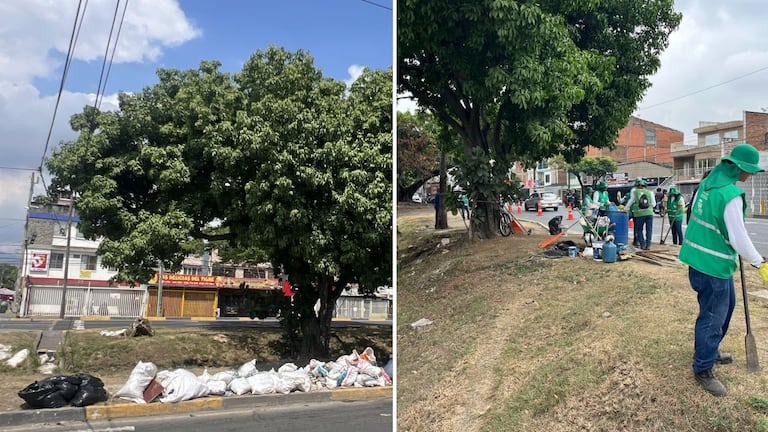 La intervención permitió retirar más de 1.000 toneladas de residuos acumulados en uno de los puntos críticos del corredor vial.