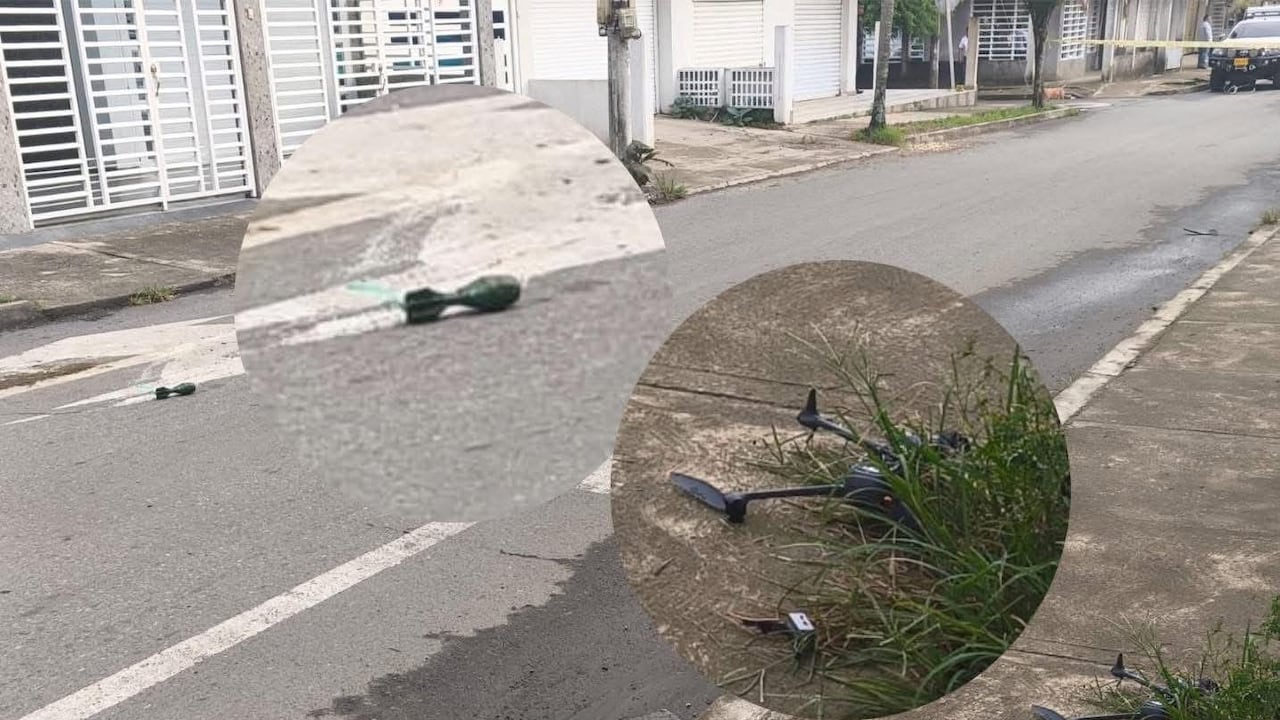 Las autoridades activaron el protocolo antiexplosivos luego de que un dron acondicionado con explosivos cayera en el barrio Limonar de Santander de Quilichao.