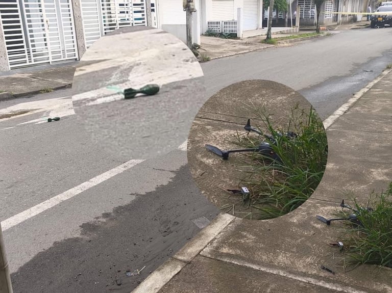 Las autoridades activaron el protocolo antiexplosivos luego de que un dron acondicionado con explosivos cayera en el barrio Limonar de Santander de Quilichao.