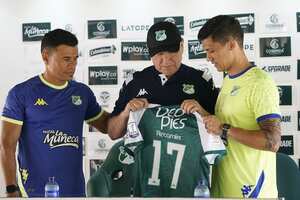Deportivo Cali hace la presentación oficial del jugador Fredy Montero.