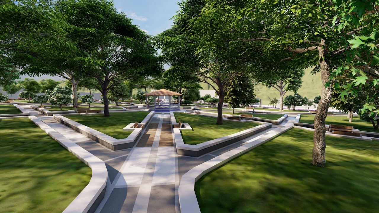 Gobernación del Valle presentó plan para transformar el parque central de El Dovio