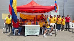Protesta de vendedores en el Pascual Guerrero.