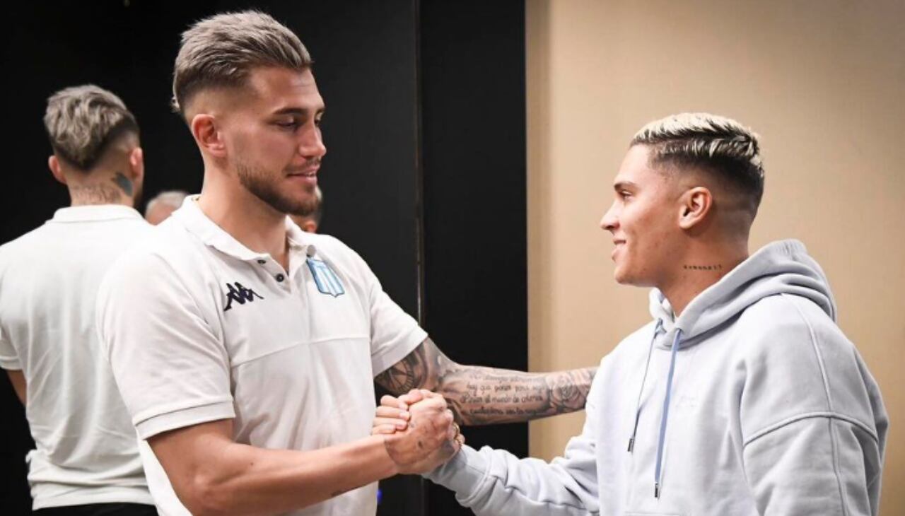 Juan Fernando Quintero en su llegada a Racing.