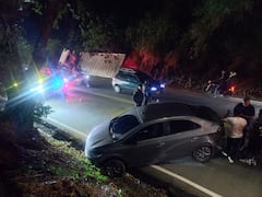 Accidente en la vía al mar este lunes, 19 de octubre