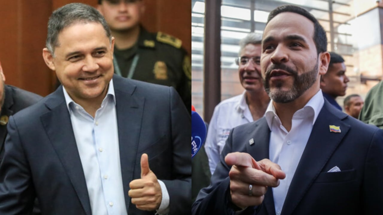 De izquierda a derecha: Honorio Henríquez y Abelardo De La Espriella.