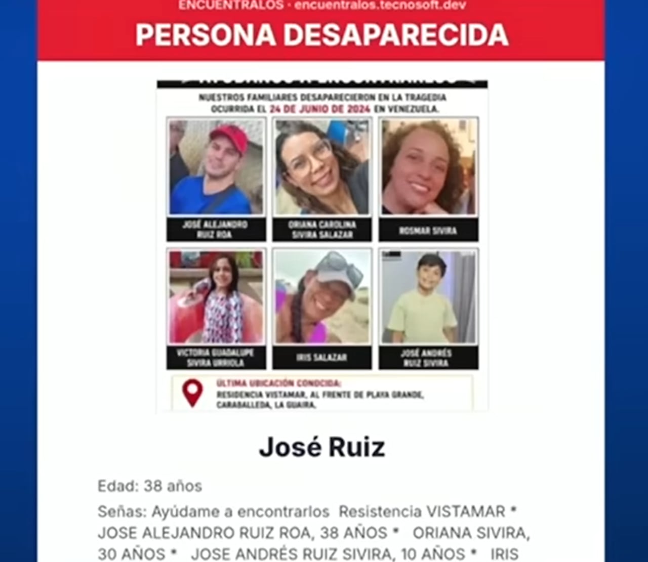 Desaparecidos en Venezuela.