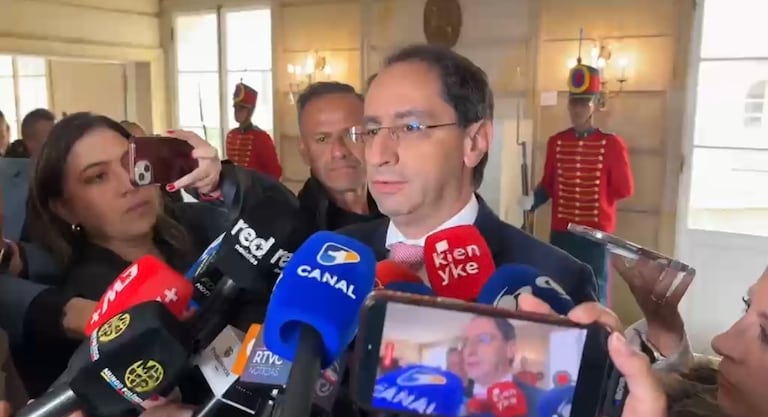 Vicepresidente electo José Manuel Restrepo en la Casa de Nariño.
