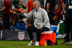 Marcelo Bielsa durante el compromiso ante Estados Unidos.