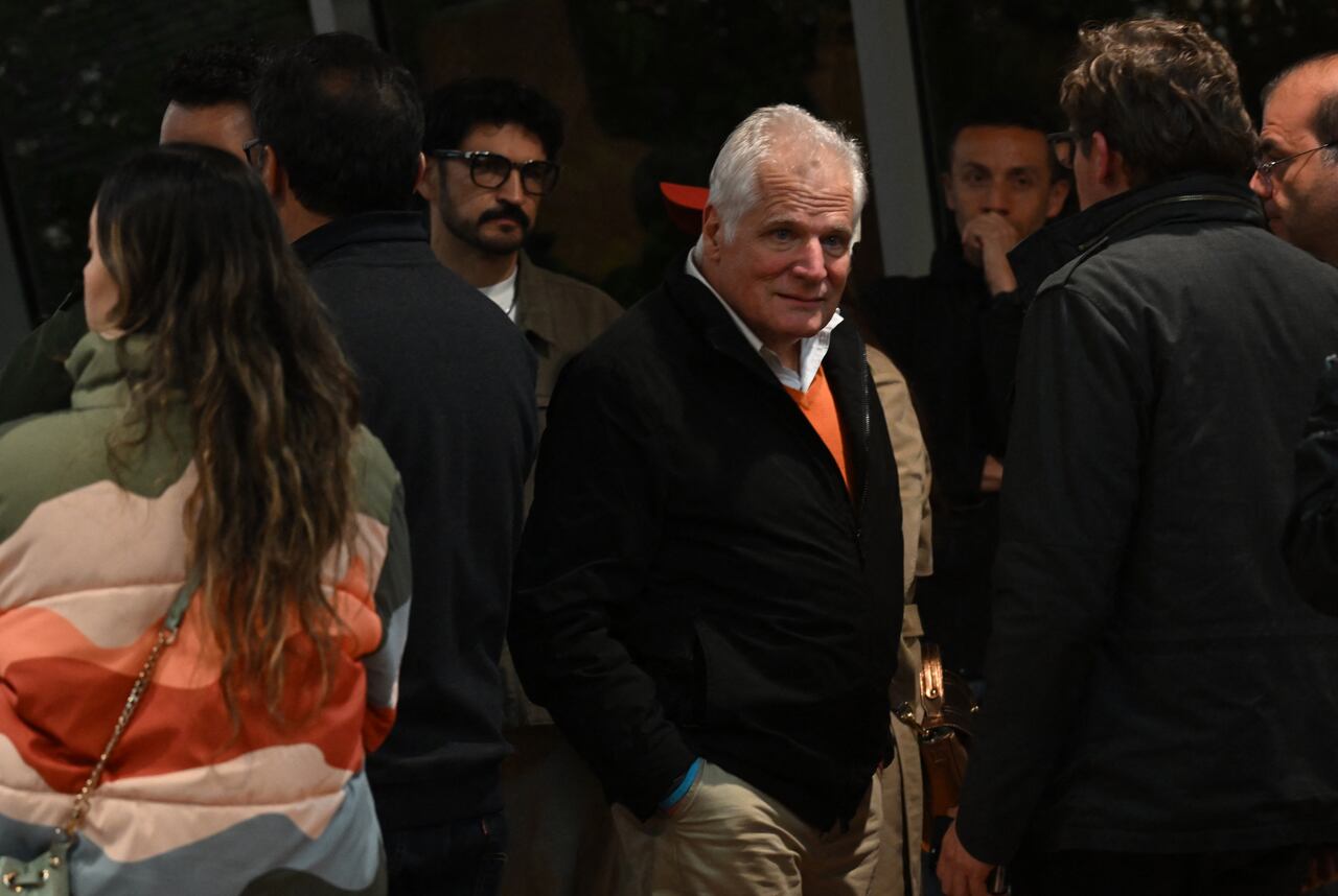 Miguel Uribe Londoño, padre del fallecido senador Miguel Uribe Turbay, el 8 de junio de 2025 en Bogotá