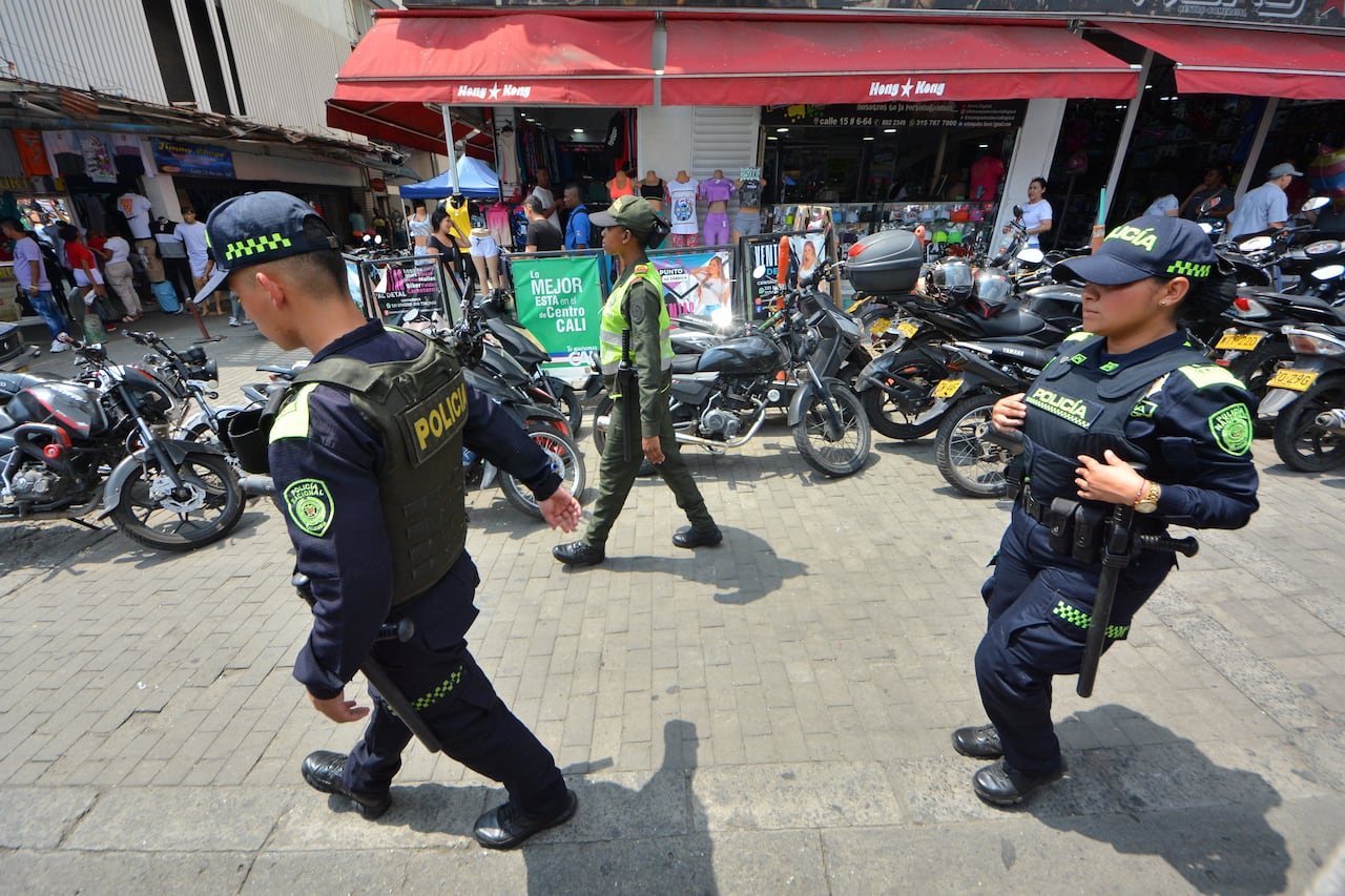 Cali dispondrá de más fuerza publica para garantizar la seguridad en Navidad y fin de año en el Centro de Cali.