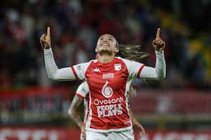 Diana Celis marcó el gol de Santa Fe.