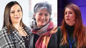 Dora Lucy Arias, Jomary Ortegón e Iris Marín.