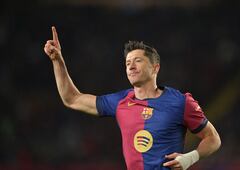 Robert Lewandowski marcó uno de los goles del encuentro.