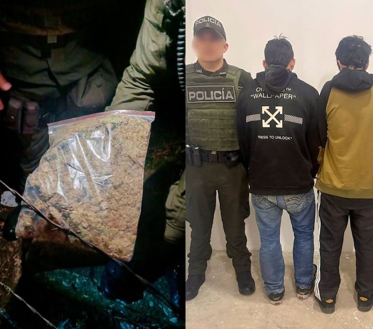Durante patrullajes en el sector Mi Bohío, uniformados detectaron a dos sujetos sospechosos en motocicleta que intentaron huir al ser requisados.
