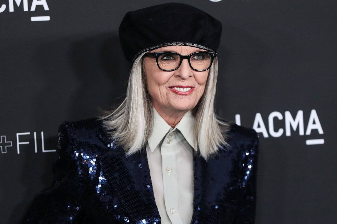 (FILE) Diane Keaton Dead At 79. Diane Keaton, the Oscar-winning star of 'Annie Hall', 'The Godfather' films and 'Father of the Bride', has died at 79. People Magazine reported Saturday, October 11, 2025 that she died in California with loved ones, citing a family spokesperson. MIRACLE MILE, LOS ANGELES, CALIFORNIA, USA - NOVEMBER 06: American actress, director, producer, and photographer Diane Keaton arrives at the 10th Annual LACMA Art + Film Gala 2021 held at the Los Angeles County Museum of Art on November 6, 2021 in Miracle Mile, Los Angeles, California, United States. (Photo by Xavier Collin/Image Press Agency/NurPhoto) (Photo by Image Press Agency / NurPhoto via AFP)