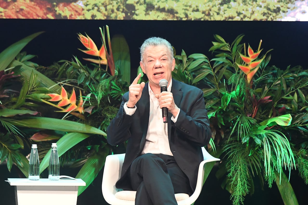 Cali: Semana de la Biodiversidad en Cali, Juan Manuel Santos, expresidente de Colombia. Foto José L Guzmán. El País.