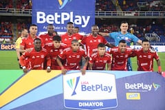 Imagen del partido de la segunda fecha del Grupo A de los cuadrangulares semifinales Liga Colombiana 2025, entre América de Cali y Junior de Barranquilla.