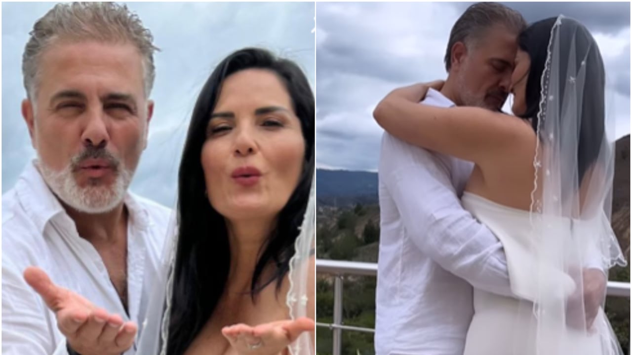 Marcelo Dos Santos y Beatriz Helena Álvarez se casaron en una boda íntima y así lo compartieron en sus redes sociales.
