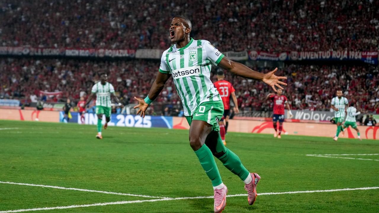 Imagen del partido de vuelta de la final de la Copa Colombia 2025, entre Independiente Medellín Atlético Nacional.