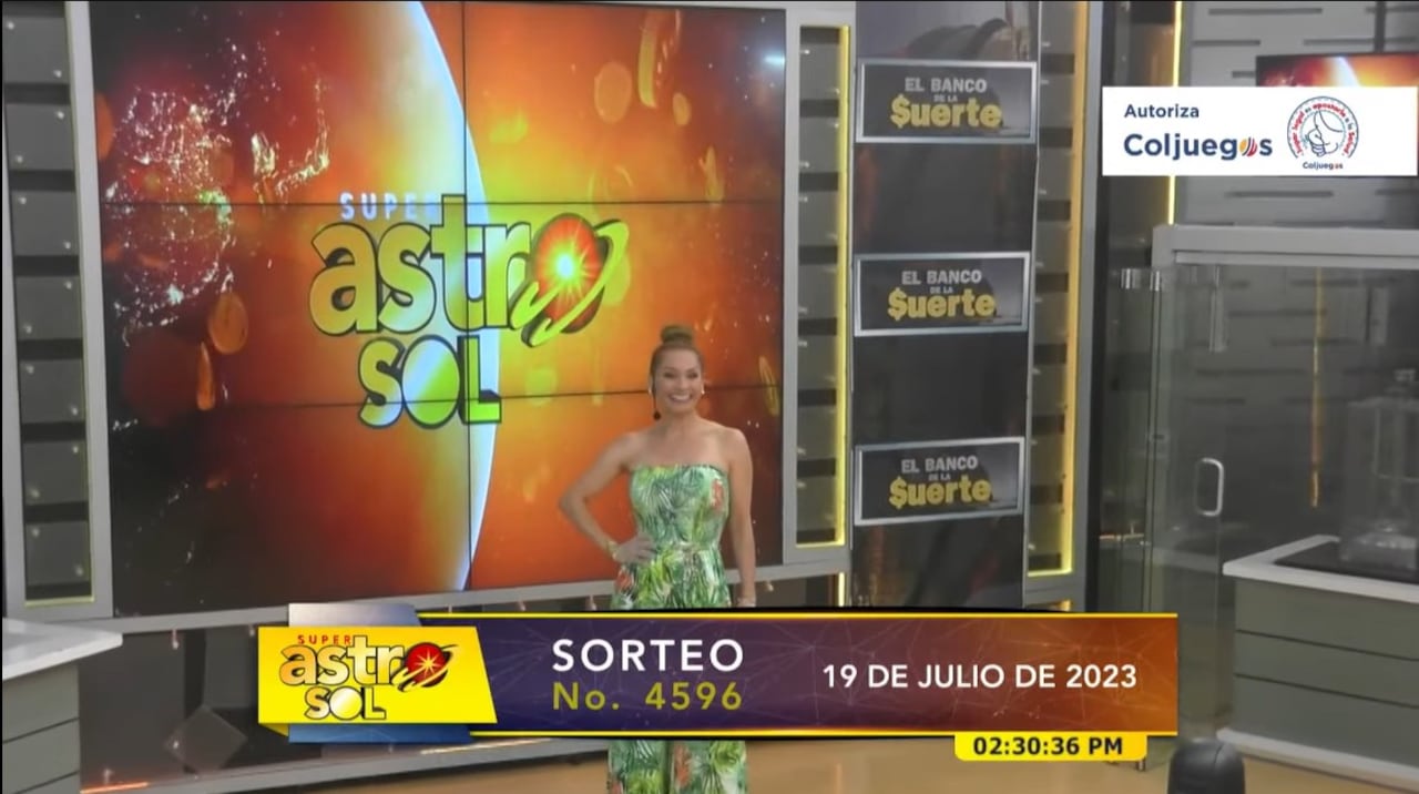 Sorteo 4596 del Super Astro Sol 19 de julio