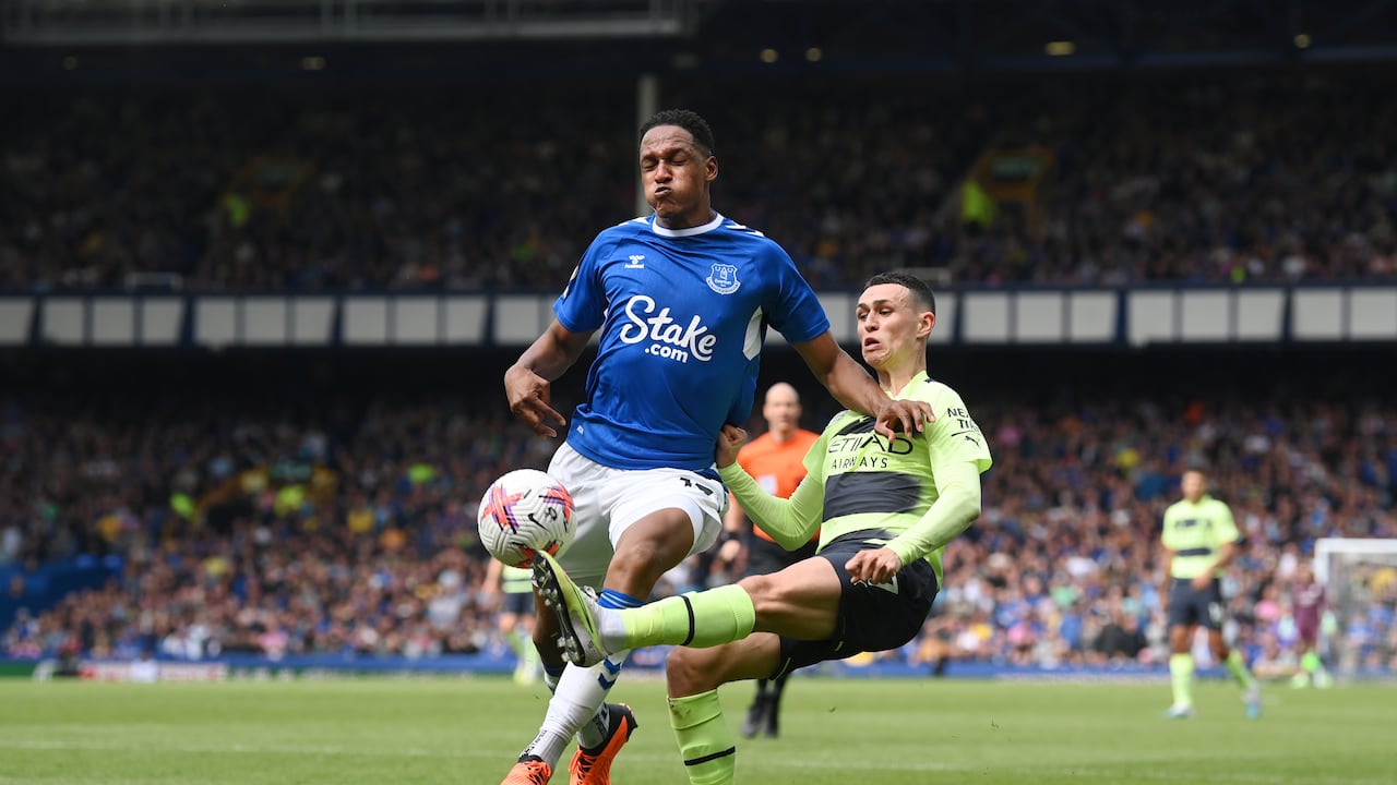 Yerry Mina, defensor colombiano.