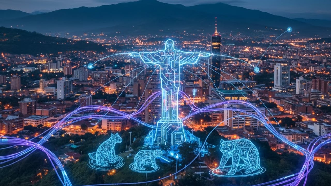 Crece la infraestructura de fibra óptica en Cali. Foto: creada con IA