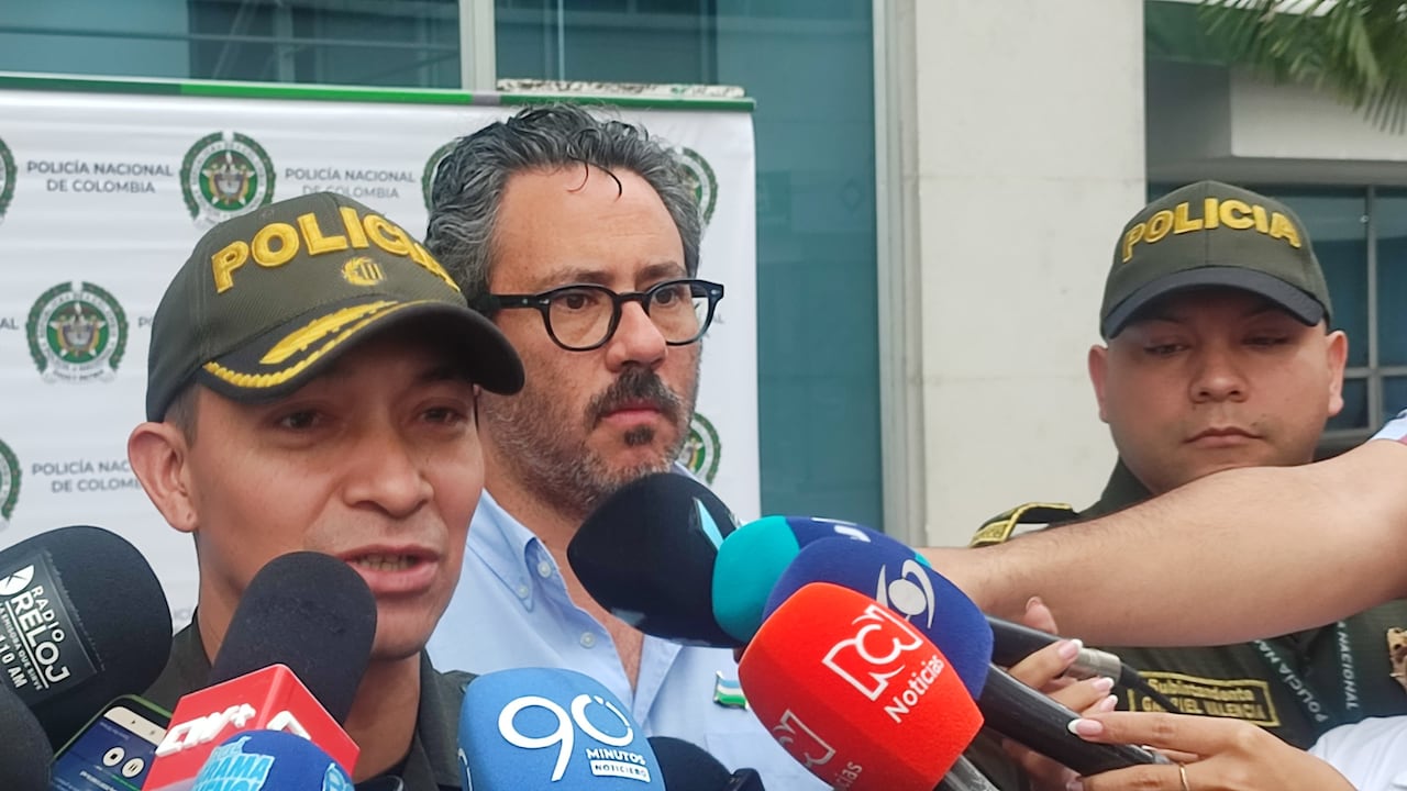 Policía brinda declaraciones frente a la balacera en el Bulevar del Oriente de Cali