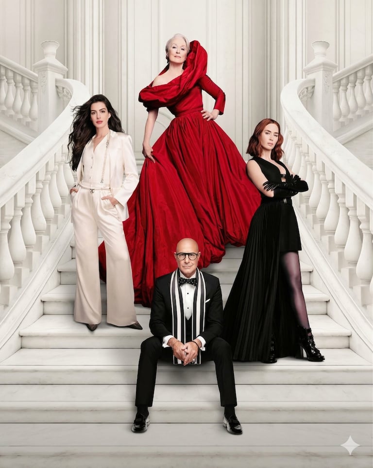 La secuela de El Diablo Viste a la Moda tendrá de vuelta a Anne Hathaway como Andy Sachs, Meryl Streep como Miranda Priestly, Emily Blunt como Emily Charlton y Stanley Tucci como Nigel Kipling.
