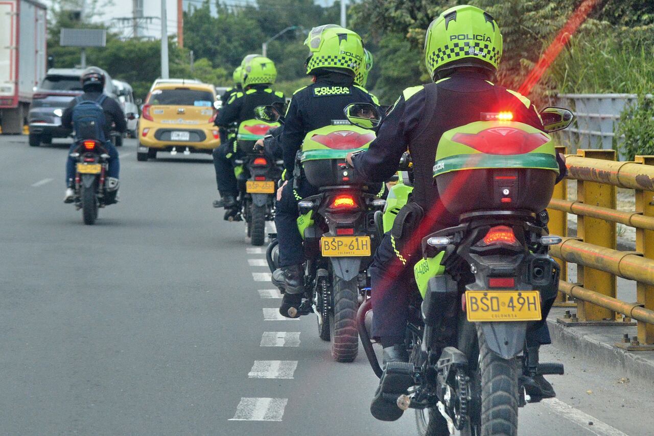 Operativos de control de la policía metropolitana en el sur de la ciudad.