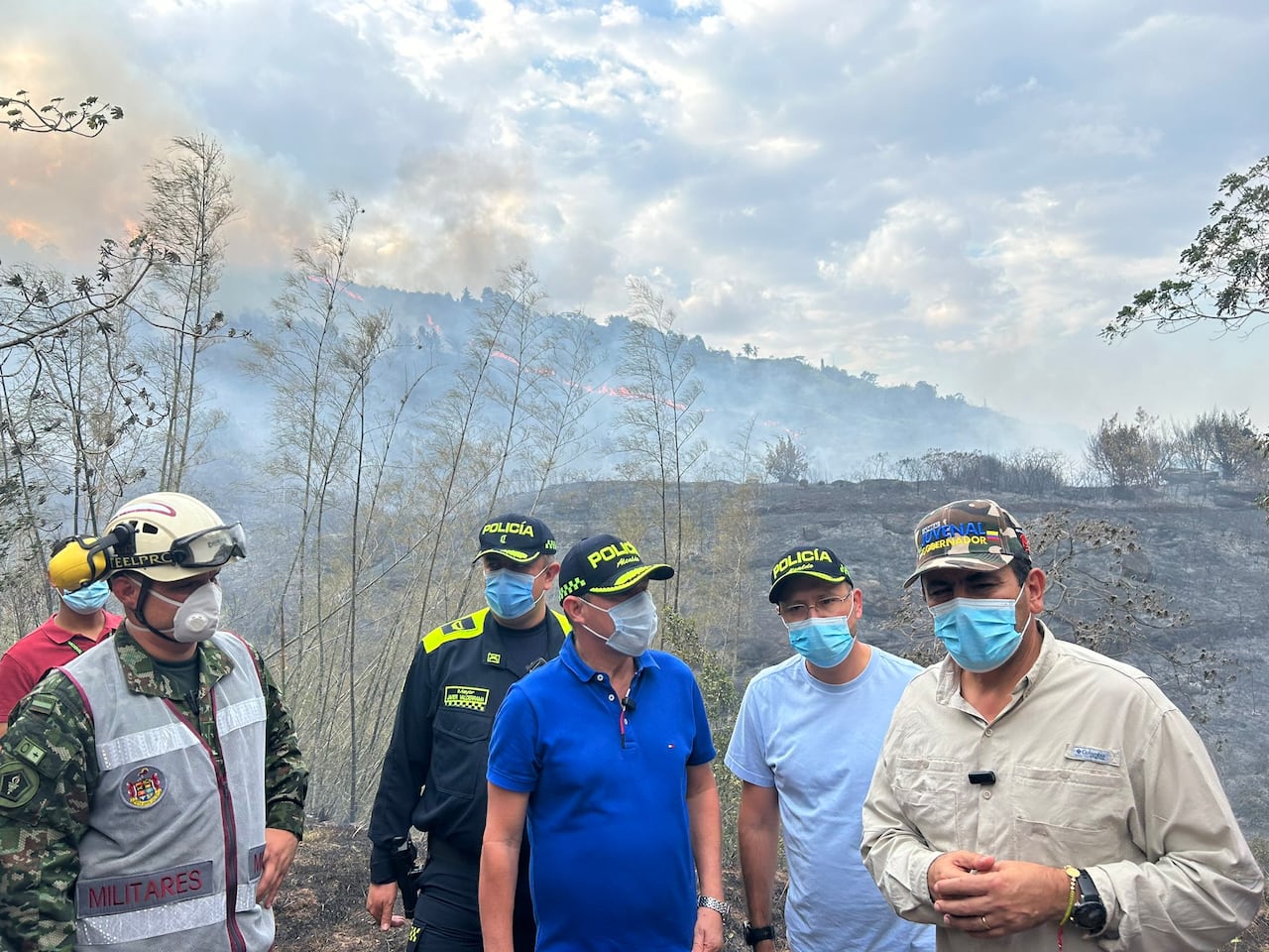 Las autoridades se encuentran en la zona de la emergencia.