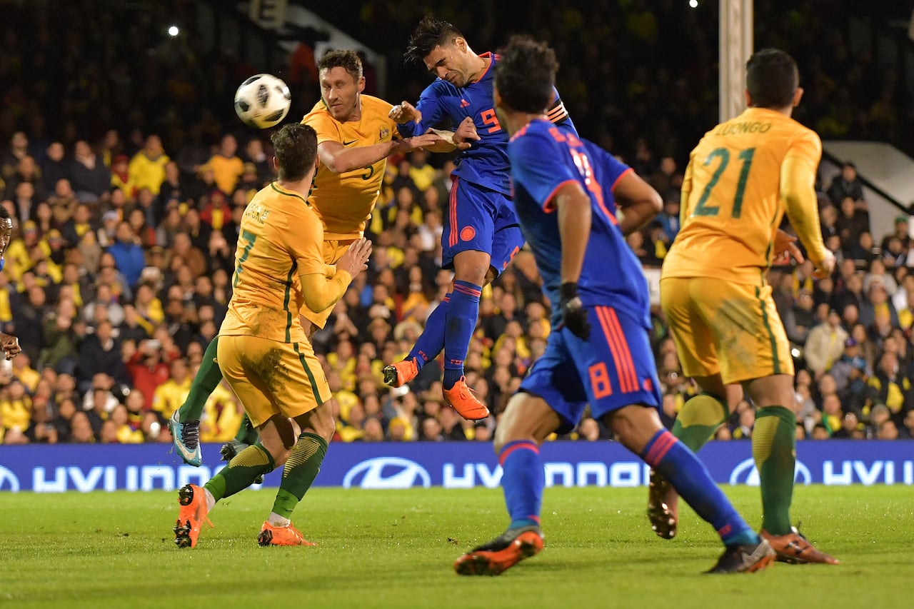 Radamel Falcao jugó en el último partido de Colombia contra Australia, hace ya más de siete años.