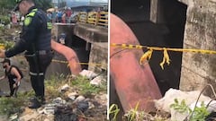 Autoridades hallaron un cuerpo humano que estaba siendo incinerado.