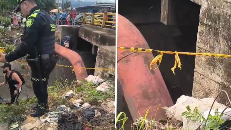 Autoridades hallaron un cuerpo humano que estaba siendo incinerado.