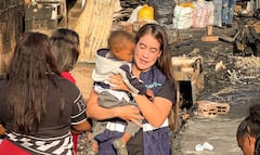 Atención a afectados en incendio Los Lagos