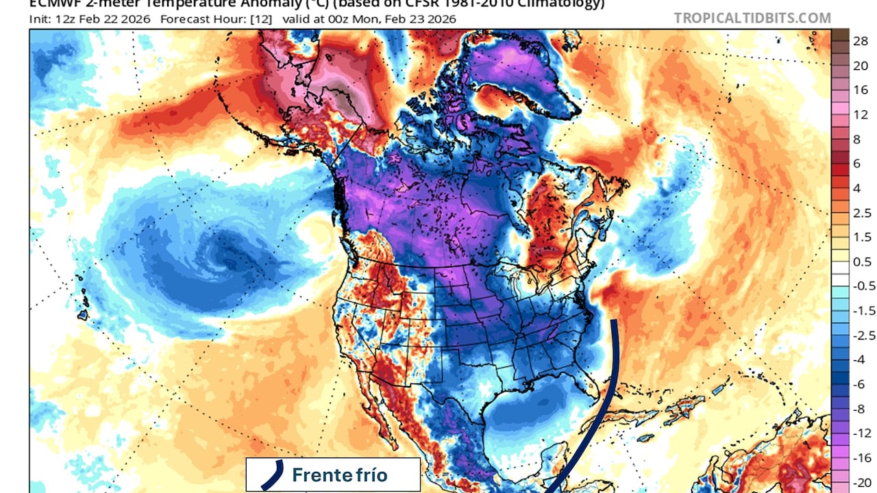 Nuevo frente frío podría incidir sobre el Caribe colombiano y su área insular.