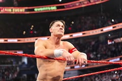 WASHINGTON, DC - DECEMBER 13: John Cena looks on during Saturday Night's Main Event at Capital One Arena on December 13, 2025 in Washington DC. (Photo by Rich Freeda/WWE via Getty Images)