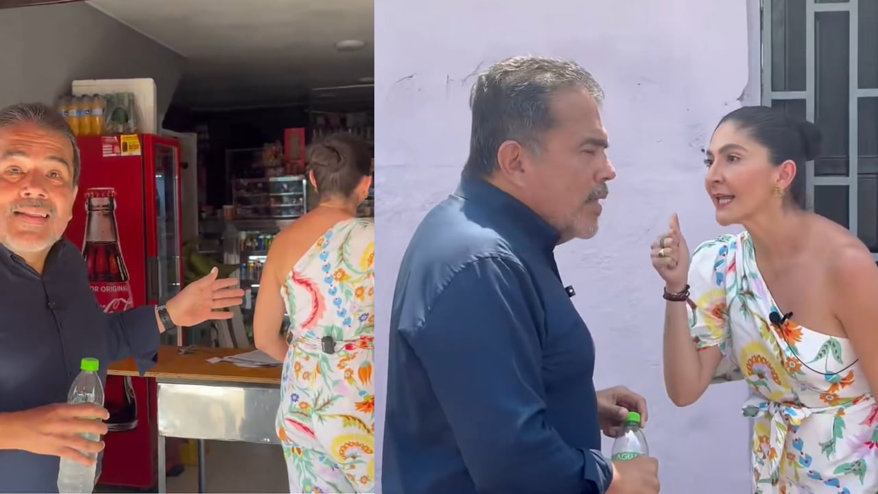 Elmer Montaña difundió una grabación del encuentro con Juanita Cataño durante una actividad institucional en el barrio El Calvario, en Cali.