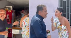 Elmer Montaña difundió una grabación del encuentro con Juanita Cataño durante una actividad institucional en el barrio El Calvario, en Cali.