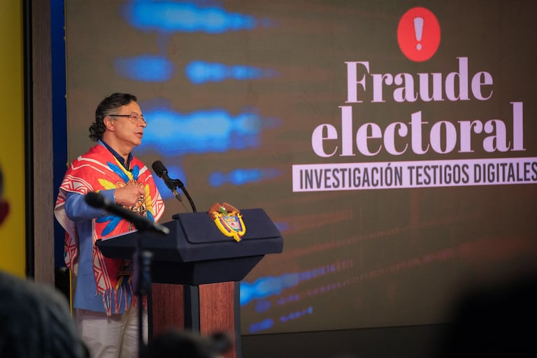 El entonces presidente de Colombia, Gustavo Petro, el 3 de agosto de 2026 en la Casa de Nariño, en Bogotá